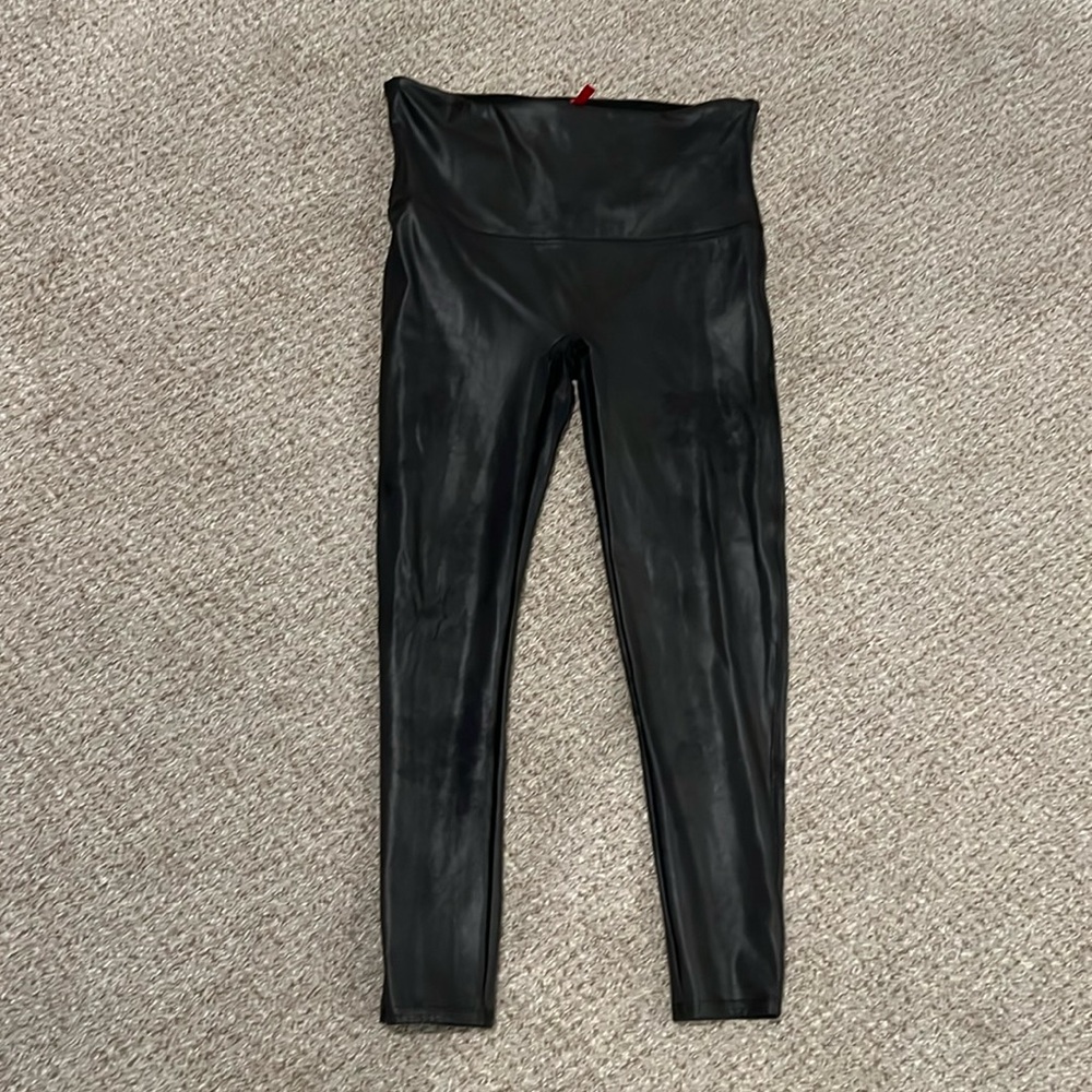 SPANX Faux leather spanx leggings